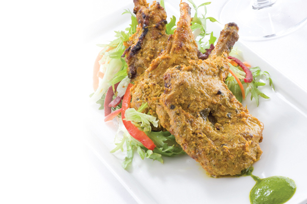 Juicy lamb chops